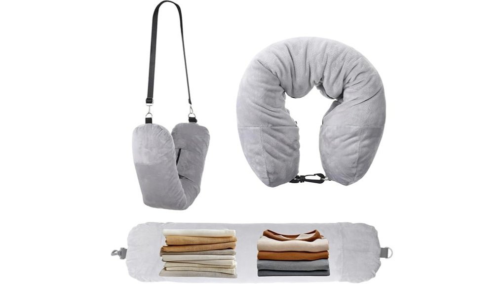 velvet travel neck pillow