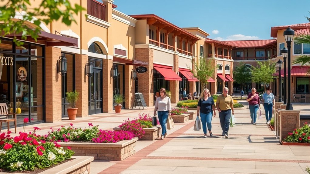 vibrant shopping community hub