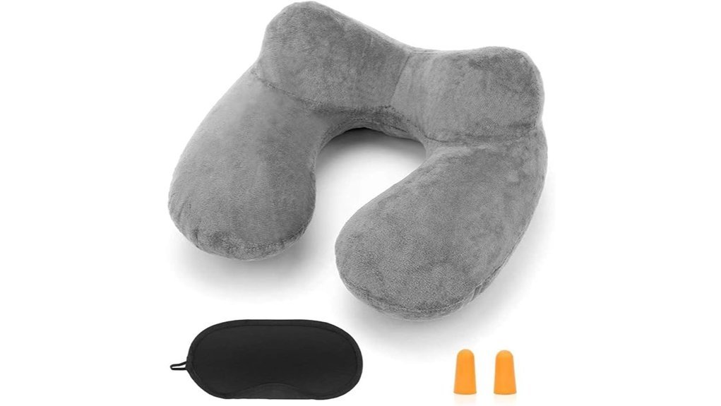 washable inflatable neck pillow