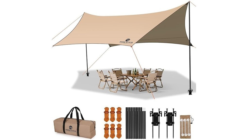 waterproof camping tarp awning