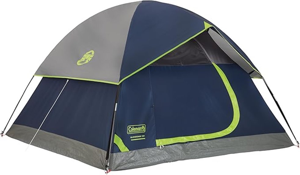 weatherproof camping tent setup