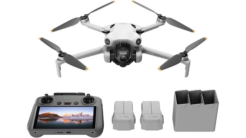 compact drone with accessories